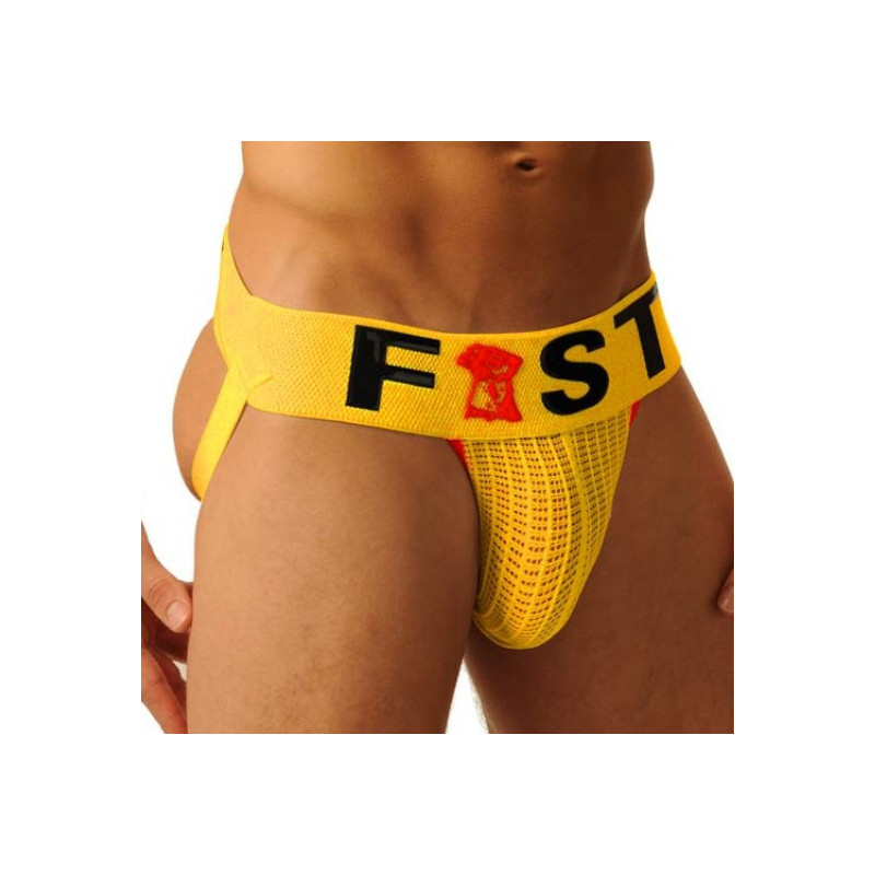 Fist Jockstrap Fist Logo Jaune